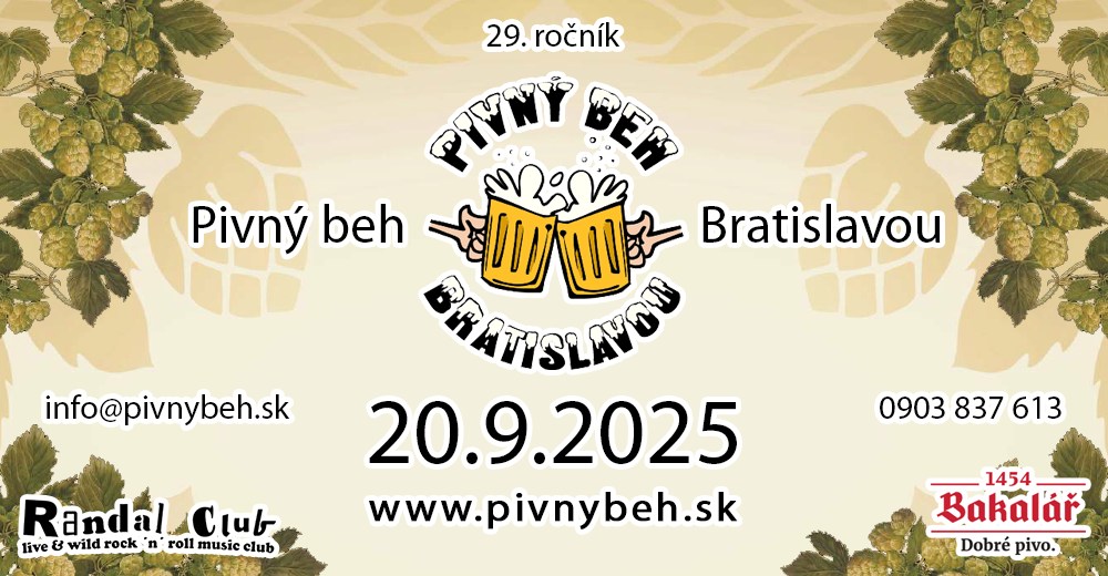 29. ročník Pivného behu Bratislavou
