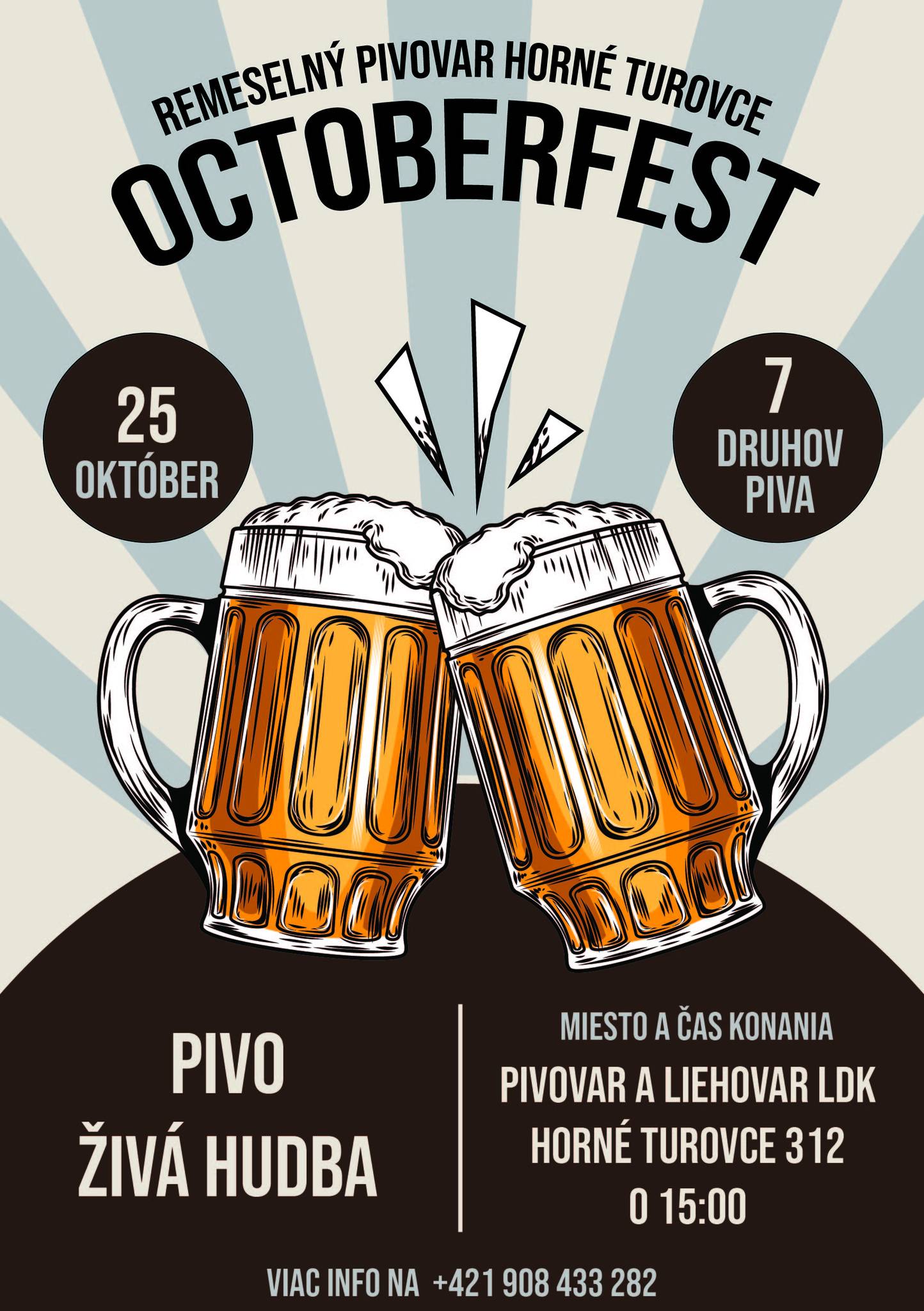 Zažite pravý OKTOBERFEST v Turovskom remeselnom pivovare!